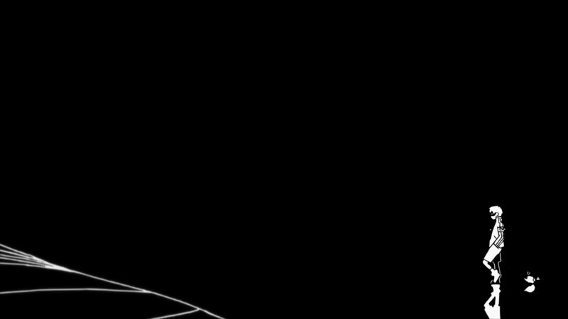 Silhouette of a Person — Black, Minimalist, Digital Art