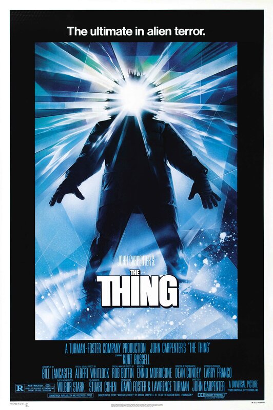 Silhouette of a Person — Blue, Dramatic, Illustration, Movie Poster, Light Burst
