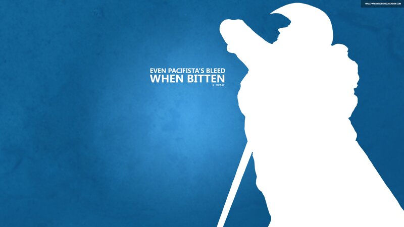 Silhouette of a Person — Blue, Dramatic, Minimalist, Text