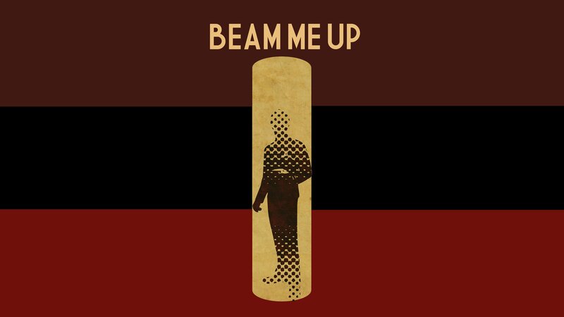 Silhouette of a Person — Brown, Dramatic, Illustration, Text