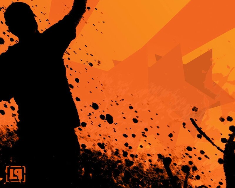 silhouette of a person celebrating