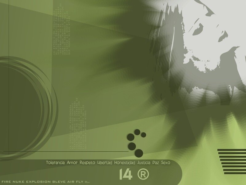 Silhouette of a Person — Green, Abstract, Digital Art, Text