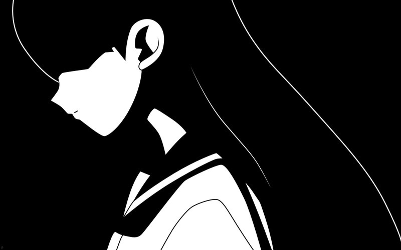 silhouette of a person in profile
