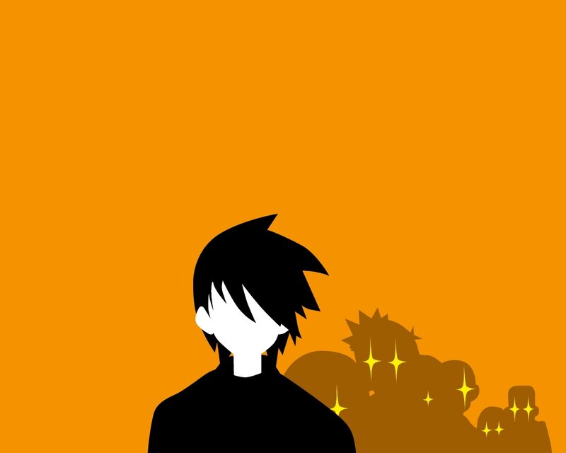 Silhouette of a Person — Orange