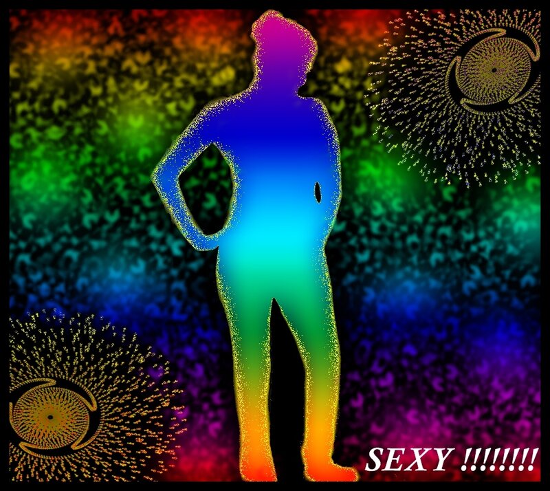 Silhouette of a Person — Rainbow