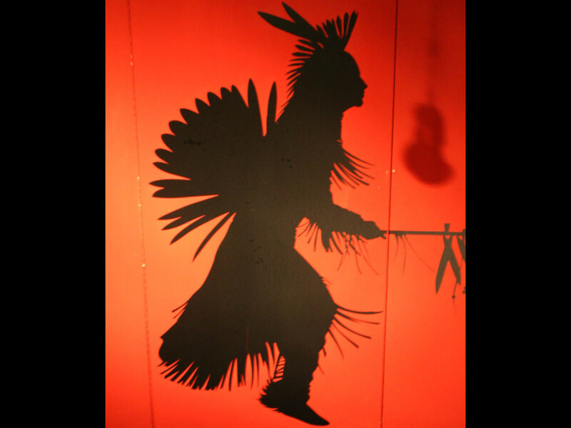Silhouette of a Person — Red, Dramatic, Illustration