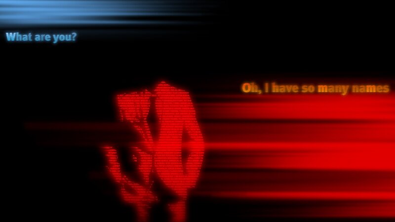 Silhouette of a Person — Red, Dramatic, Mysterious