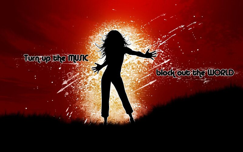 Silhouette of a Person — Red, Dramatic, Night