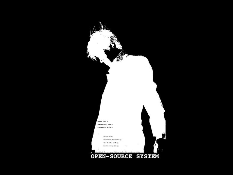 silhouette of a person with code