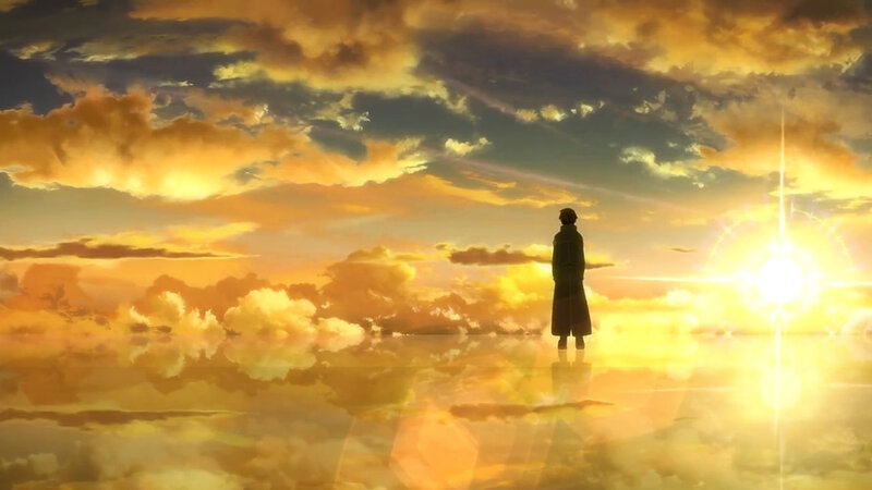 Silhouette of a Person — Yellow, Dramatic