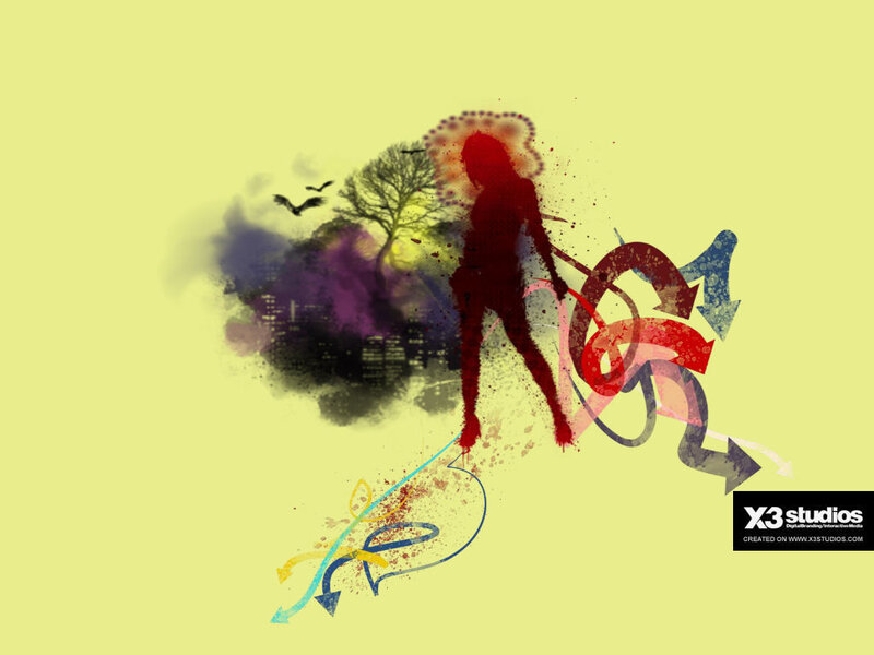 Silhouette of a Person — Yellow