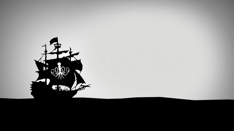 silhouette of a pirate ship