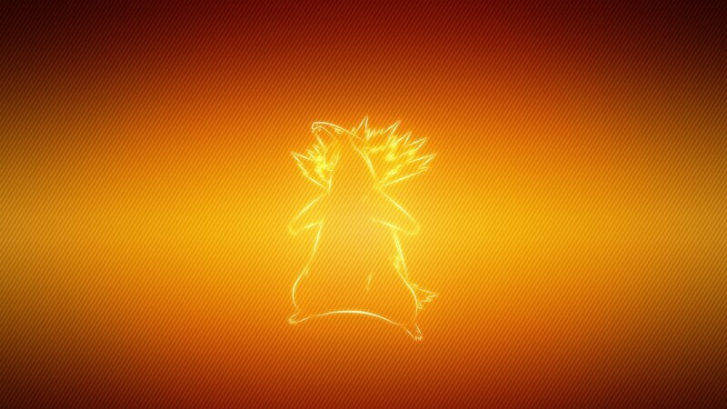 Silhouette of a Pokémon — Orange