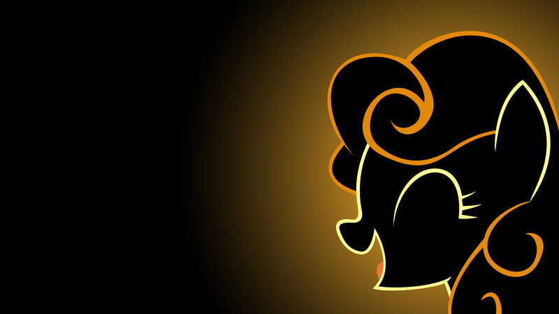Silhouette of a Pony — Black, Dramatic