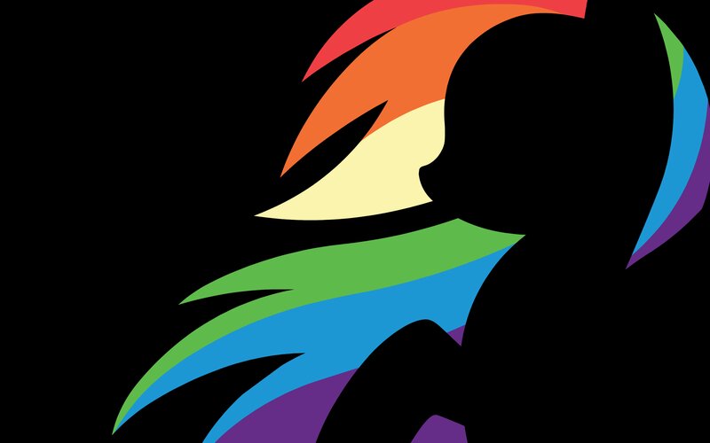 Silhouette of a Pony — Black, Dynamic, Vector Art