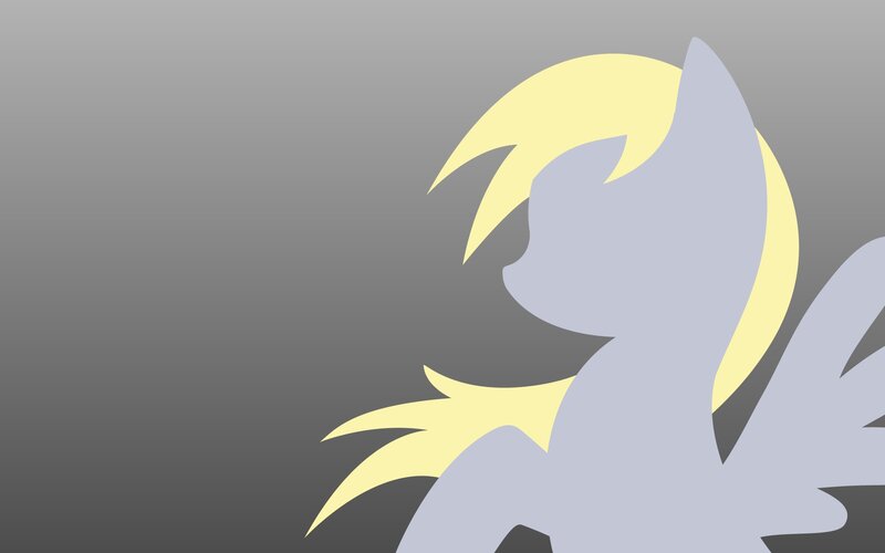 silhouette of a pony character