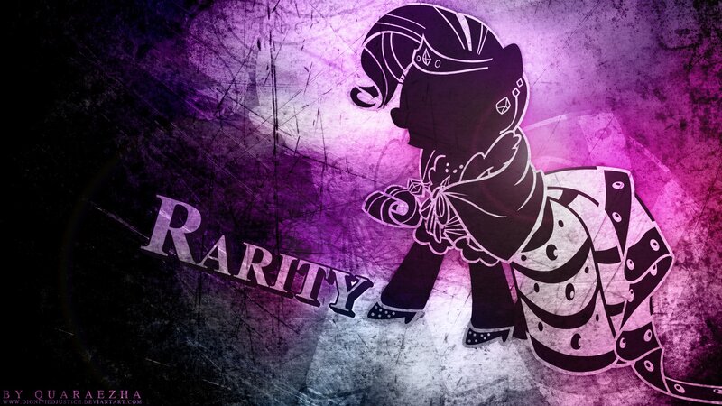 Silhouette of a Pony — Purple, Dramatic, Digital Art
