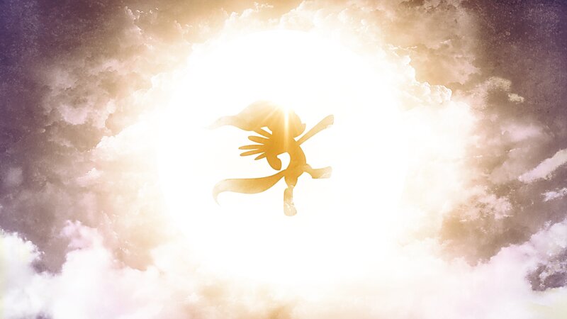 Silhouette of a Pony — White, Dramatic