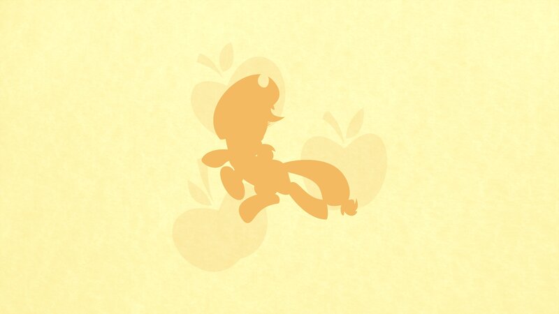 Silhouette of a Pony — Yellow, Calm