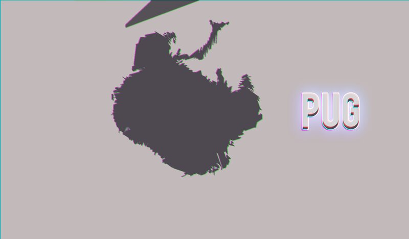 Silhouette of a Pug