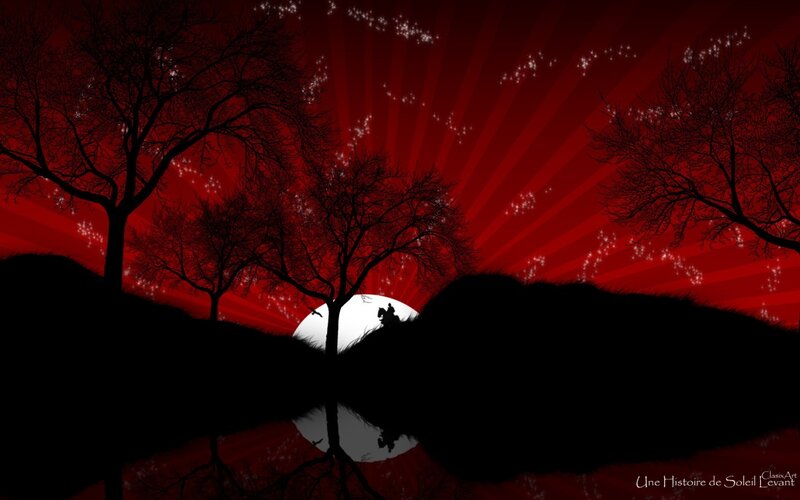 Silhouette of a rider at sunset