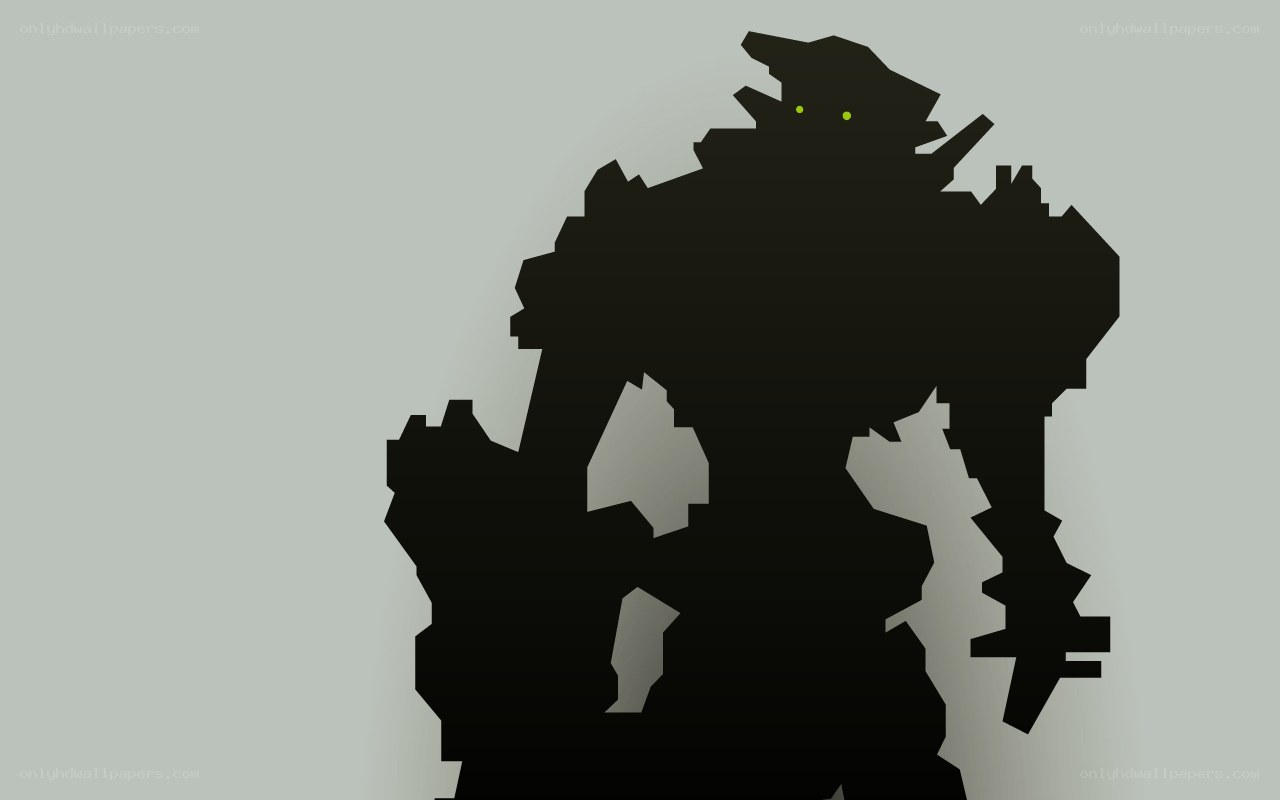 silhouette of a robot