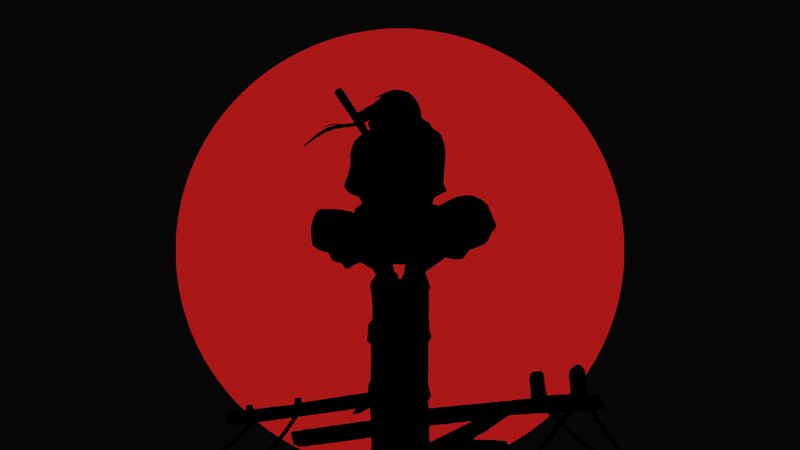 Silhouette of a Samurai — Black, Dramatic
