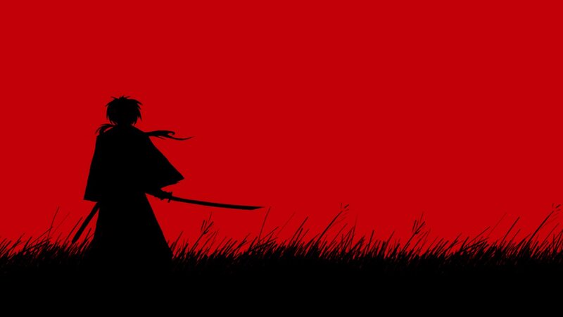 silhouette of a samurai warrior