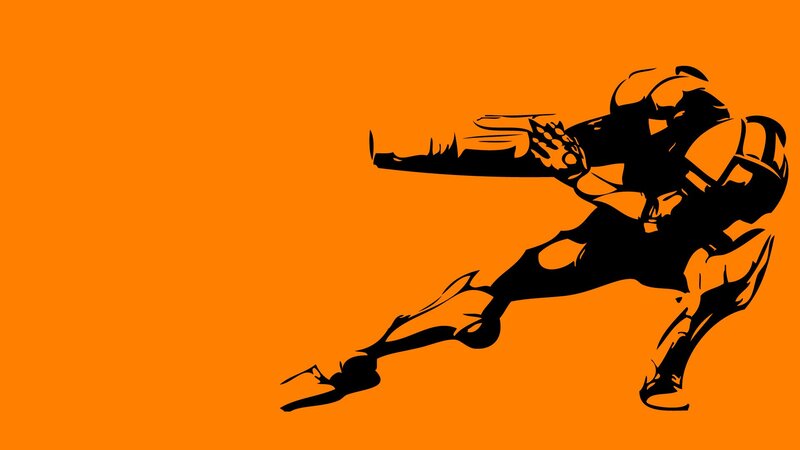Silhouette of a Soldier — Orange