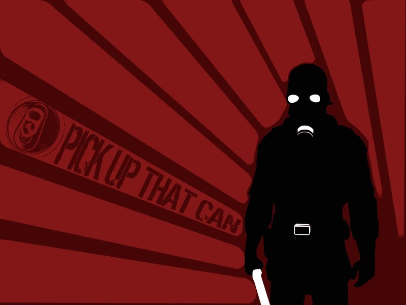 Silhouette of a Soldier — Red