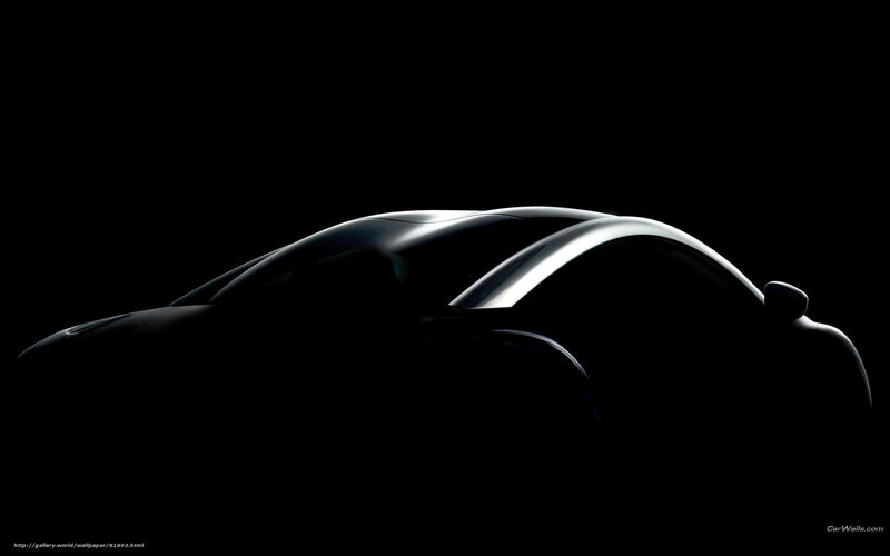 silhouette of a sports car