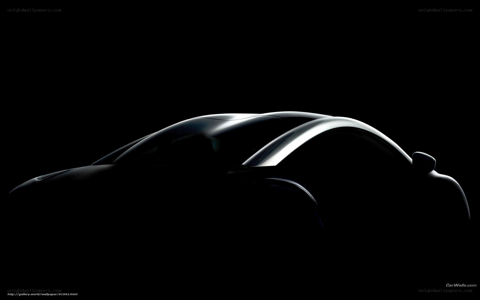 silhouette of a sports car