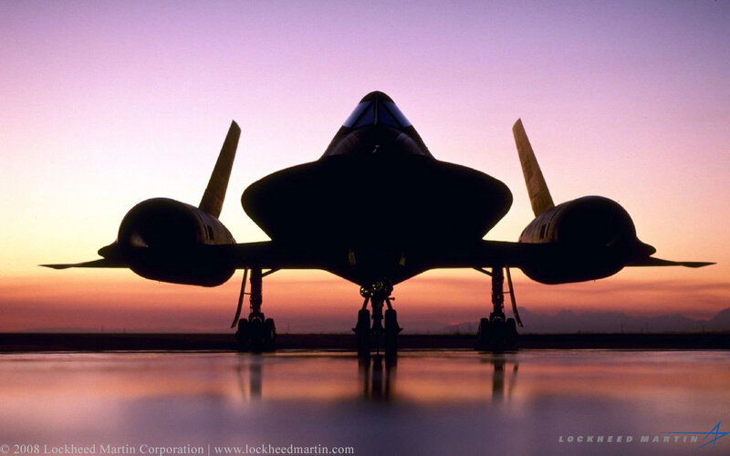 Silhouette of a stealth aircraft