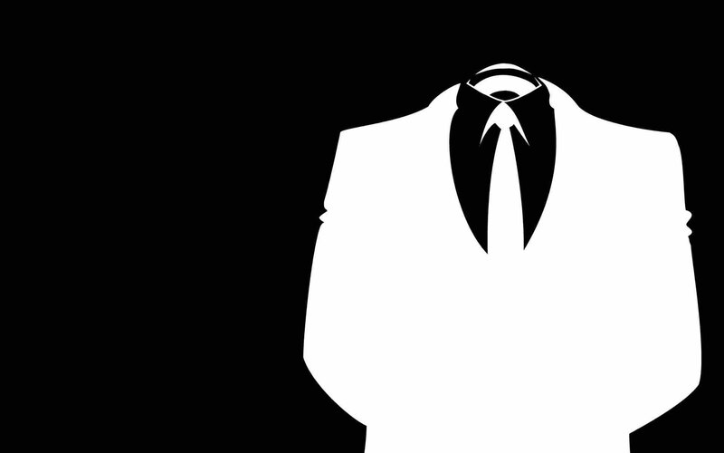 silhouette of a suit