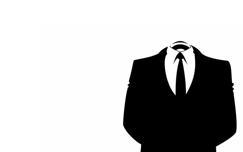 silhouette of a suit