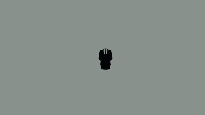 silhouette of a suit