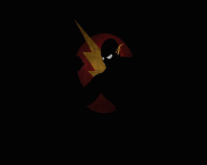 Silhouette of a Superhero — Black