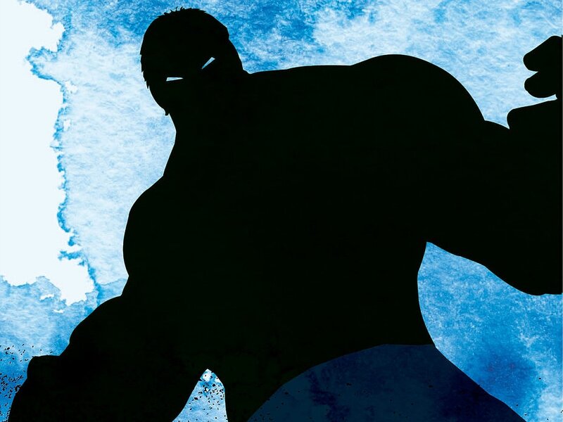 silhouette of a superhero