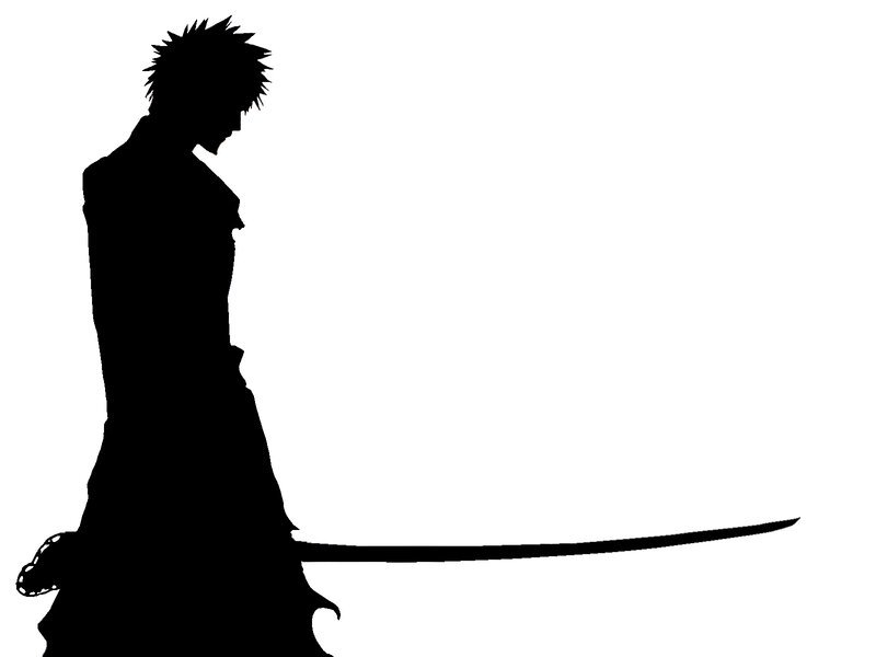 silhouette of a swordsman