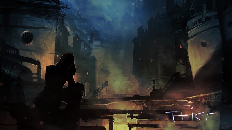 Silhouette of a Thief — Blue