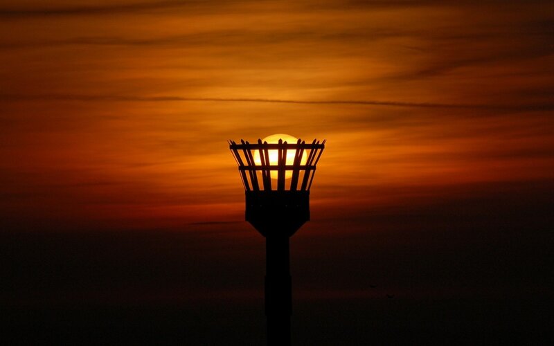 Silhouette of a Torch