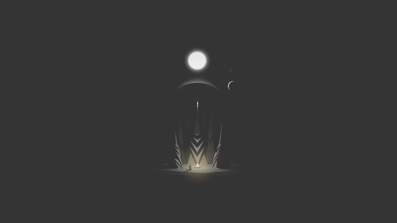 Silhouette of a Tower — Black, Mysterious