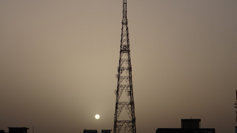 Silhouette of a Tower
