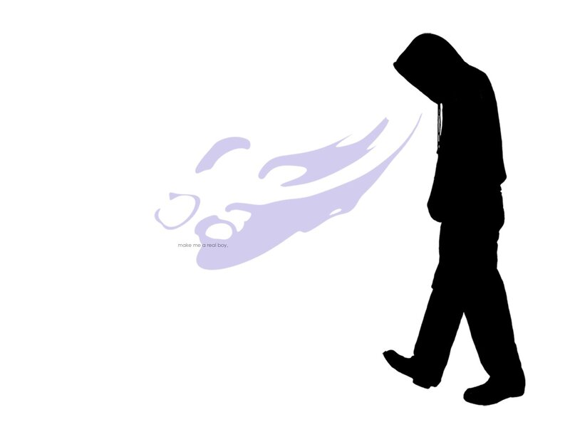 silhouette of a walking figure
