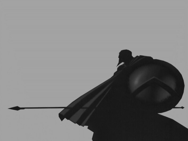 silhouette of a warrior