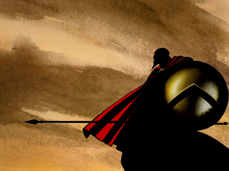 silhouette of a warrior