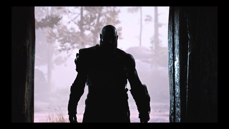 Silhouette of a Warrior — Black, Dramatic, Winter, 3d Render