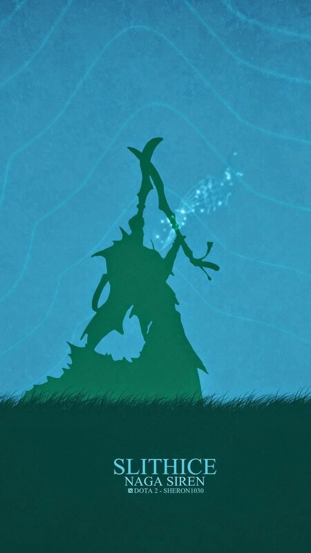 Silhouette of a Warrior — Blue, Dramatic, Digital Art, Sword, Grass