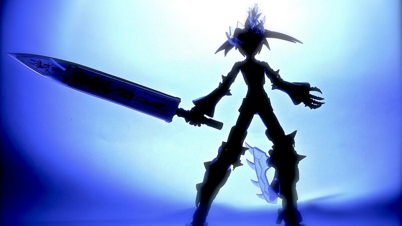 silhouette of a warrior figure