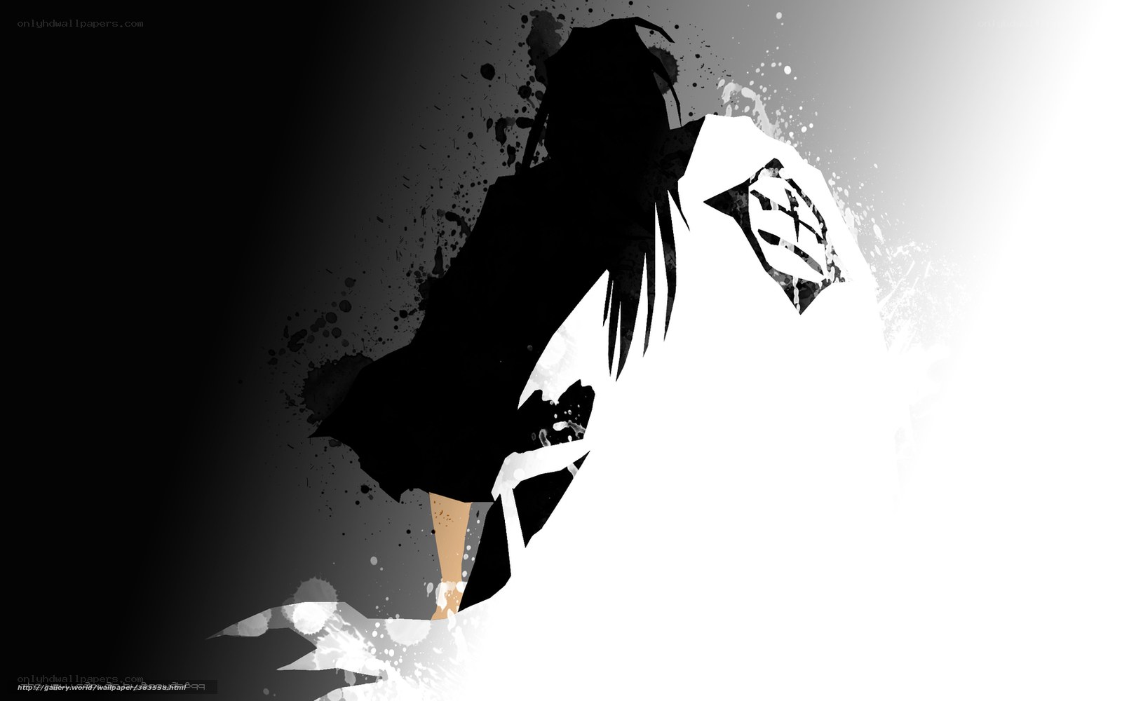 Silhouette of a warrior in motion